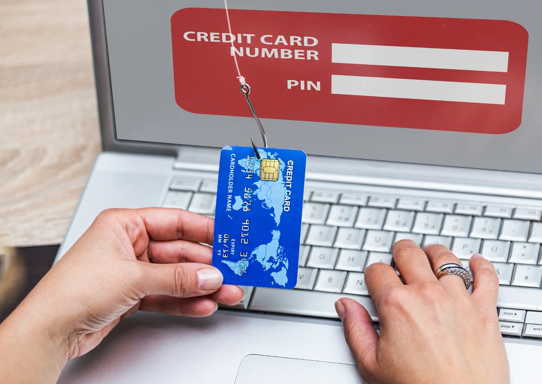 Never give any financial or personal details to anyone